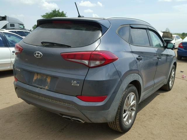 KM8J3CA29GU135988 - 2016 HYUNDAI TUCSON LIM GRAY photo 4