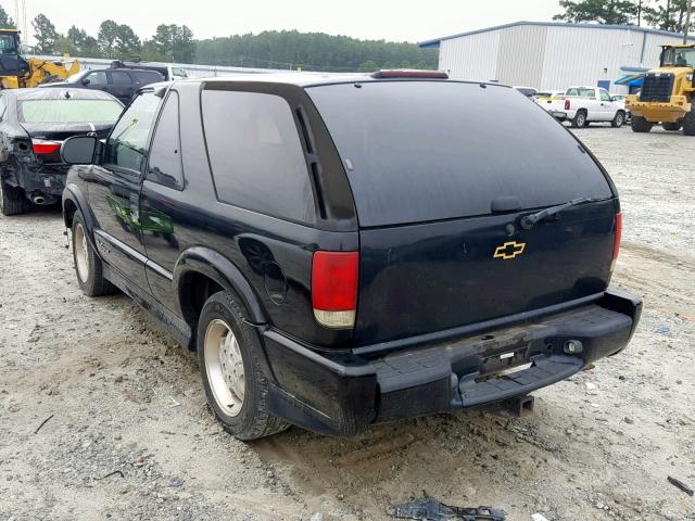 1GNCS18X93K122404 - 2003 CHEVROLET BLAZER BLACK photo 3