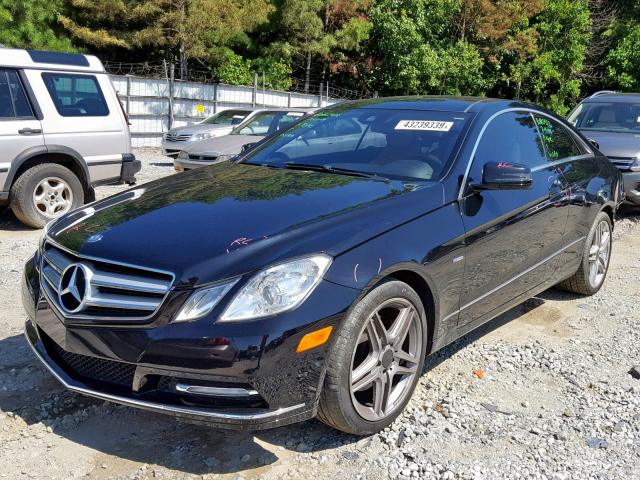 WDDKJ5KB5CF144152 - 2012 MERCEDES-BENZ E 350 BLACK photo 2