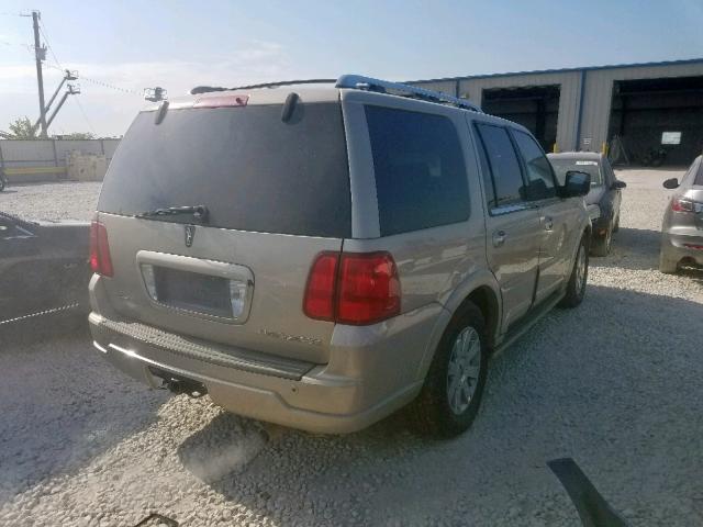 5LMFU27R84LJ22892 - 2004 LINCOLN NAVIGATOR ოქროსფერი ფოტო 4