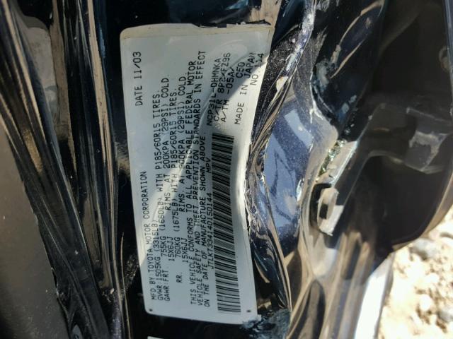 JTLKT334140150144 - 2004 TOYOTA SCION XB Қара фото 10