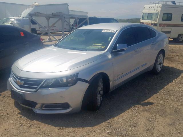 1G1165S38FU148155 - 2015 CHEVROLET IMPALA LTZ SILVER photo 2