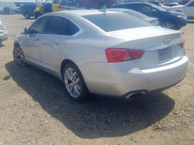 1G1165S38FU148155 - 2015 CHEVROLET IMPALA LTZ SILVER photo 3