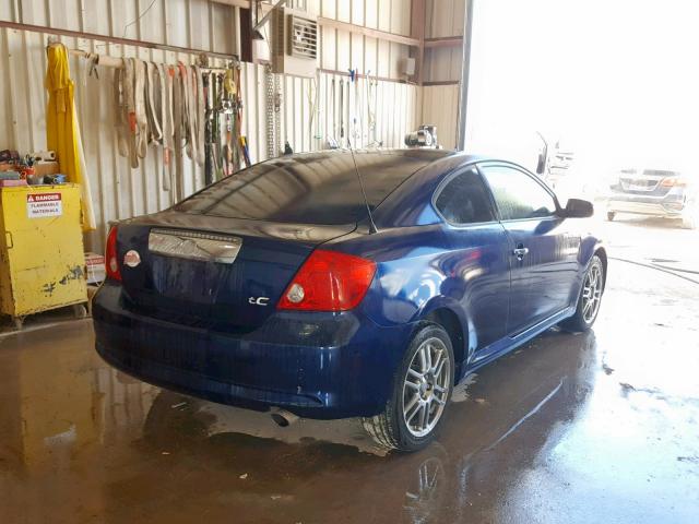 JTKDE177X50007517 - 2005 TOYOTA SCION TC BLUE photo 4