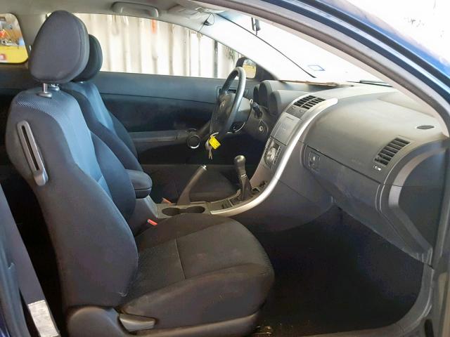 JTKDE177X50007517 - 2005 TOYOTA SCION TC BLUE photo 5