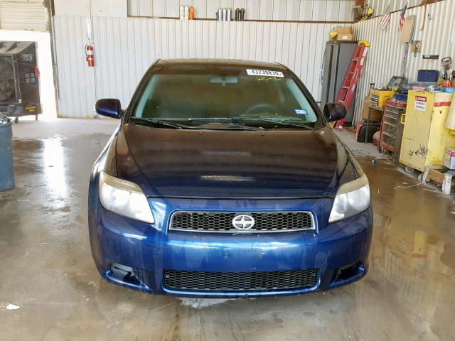 JTKDE177X50007517 - 2005 TOYOTA SCION TC BLUE photo 9
