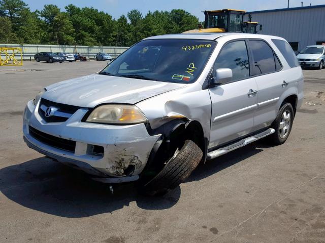 2HNYD18285H547226 - 2005 ACURA MDX GRAY photo 2