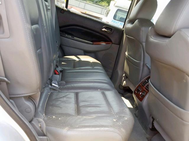 2HNYD18285H547226 - 2005 ACURA MDX GRAY photo 6