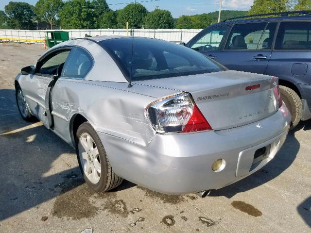 4C3AG52H52E036386 - 2002 CHRYSLER SEBRING LX SILVER photo 3