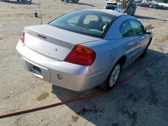 4C3AG52H52E036386 - 2002 CHRYSLER SEBRING LX SILVER photo 4