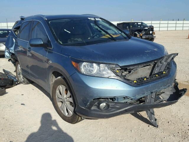 2HKRM3H74EH552447 - 2014 HONDA CR-V EXL TEAL photo 1