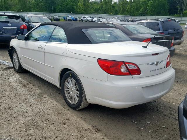 1C3LC55R58N262155 - 2008 CHRYSLER SEBRING TO WHITE photo 3