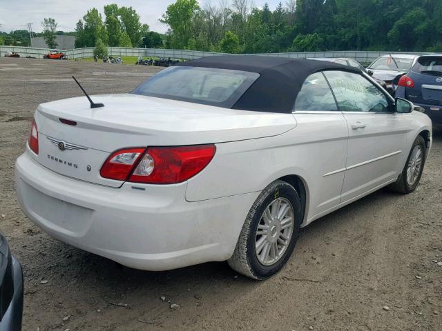 1C3LC55R58N262155 - 2008 CHRYSLER SEBRING TO WHITE photo 4