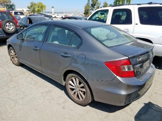 2HGFB2F90CH592667 - 2012 HONDA CIVIC EXL GRAY photo 3