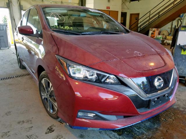 1N4BZ1CP2KC313829 - 2019 NISSAN LEAF S PLU RED photo 1