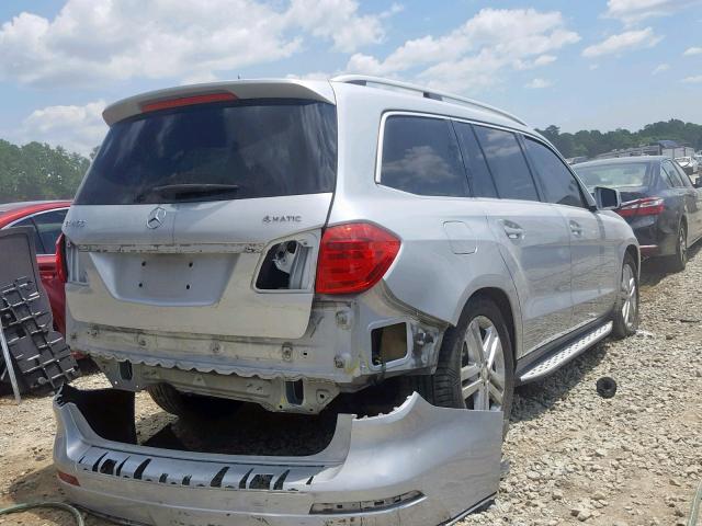 4JGDF7CE3DA184247 - 2013 MERCEDES-BENZ GL 450 4MA SILVER photo 4