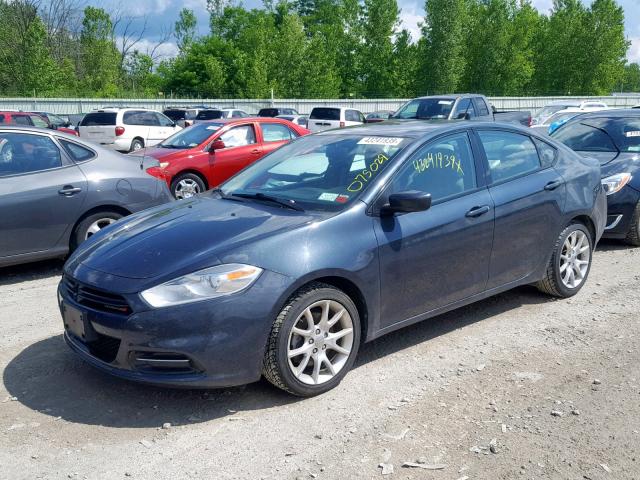 1C3CDFBH0DD134212 - 2013 DODGE DART SXT BLUE photo 2