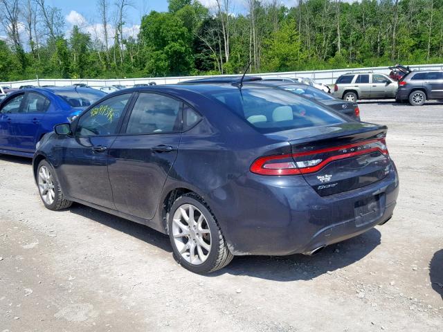 1C3CDFBH0DD134212 - 2013 DODGE DART SXT BLUE photo 3