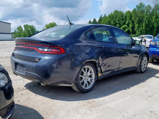 1C3CDFBH0DD134212 - 2013 DODGE DART SXT BLUE photo 4