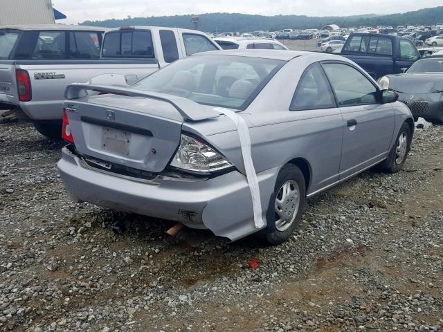 1HGEM22175L080285 - 2005 HONDA CIVIC DX V SILVER photo 4