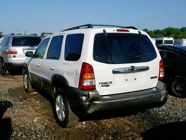 4F2CZ04174KM26722 - 2004 MAZDA TRIBUTE LX WHITE photo 3