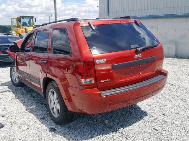 1J4GR48K65C714894 - 2005 JEEP GRAND CHER RED photo 3