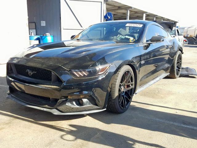 1FA6P8CF1H5228775 - 2017 FORD MUSTANG GT BLACK photo 2