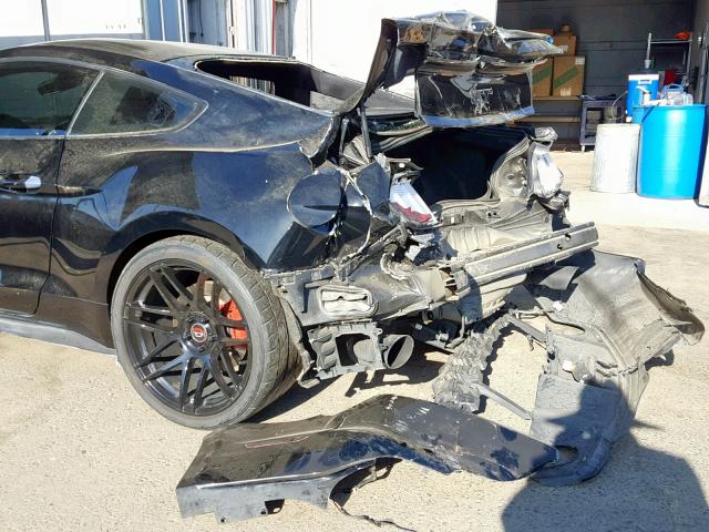 1FA6P8CF1H5228775 - 2017 FORD MUSTANG GT BLACK photo 9