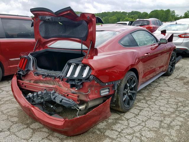 1FA6P8CF5H5258071 - 2017 FORD MUSTANG GT RED photo 4