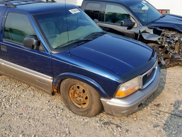 1GKDT13W612189410 - 2001 GMC JIMMY BLUE photo 9