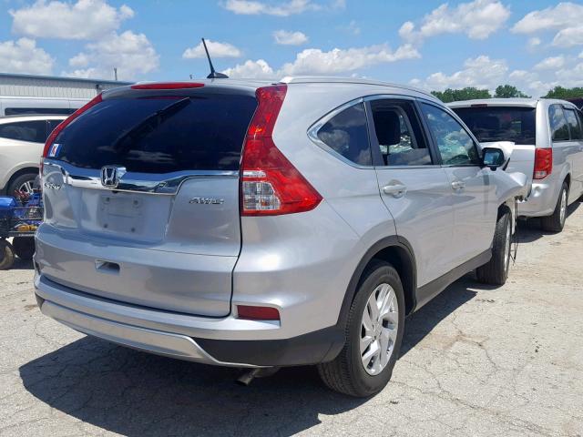 5J6RM4H75GL119668 - 2016 HONDA CR-V EXL SILVER photo 4