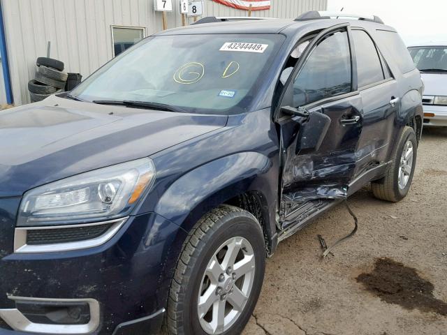 1GKKRNED9FJ214791 - 2015 GMC ACADIA SLE BLUE photo 9