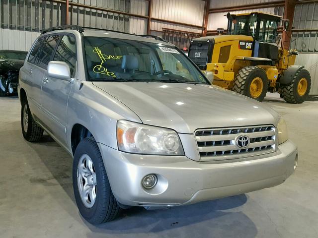 JTEGD21A750119396 - 2005 TOYOTA HIGHLANDER SILVER photo 1