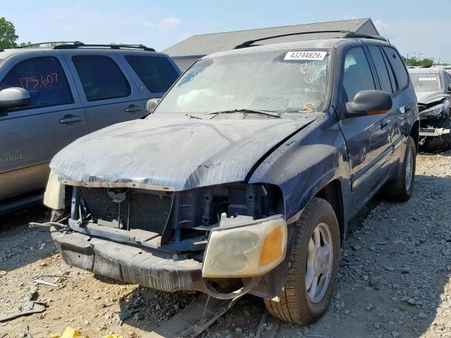 1GKDT13S122111809 - 2002 GMC ENVOY BLUE photo 2