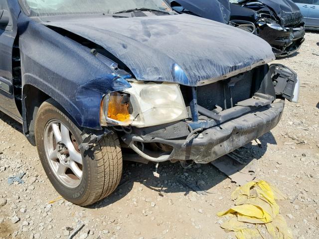 1GKDT13S122111809 - 2002 GMC ENVOY BLUE photo 9