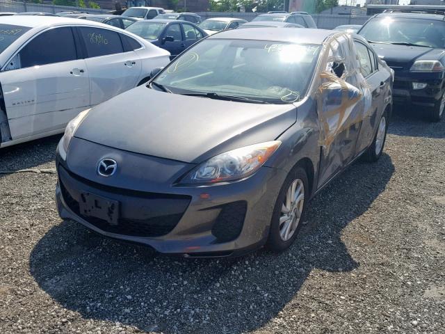 JM1BL1V75C1699524 - 2012 MAZDA 3 I GRAY photo 2