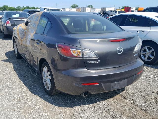 JM1BL1V75C1699524 - 2012 MAZDA 3 I GRAY photo 3