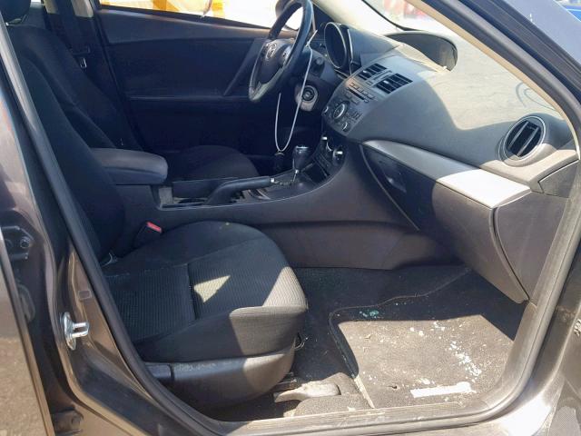 JM1BL1V75C1699524 - 2012 MAZDA 3 I GRAY photo 5