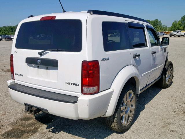 1D4PU4GK1BW606105 - 2011 DODGE NITRO HEAT WHITE photo 4