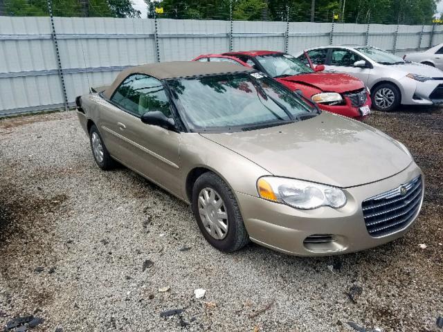 1C3EL45X94N156075 - 2004 CHRYSLER SEBRING LX GOLD photo 1