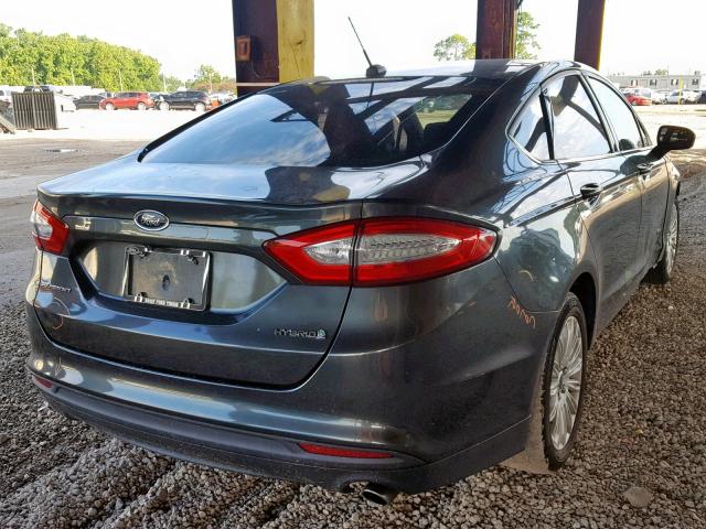 3FA6P0UU5GR163407 - 2016 FORD FUSION S H GREEN photo 4