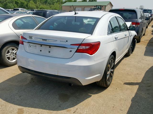 1C3CCBBB9DN609762 - 2013 CHRYSLER 200 TOURIN WHITE photo 4