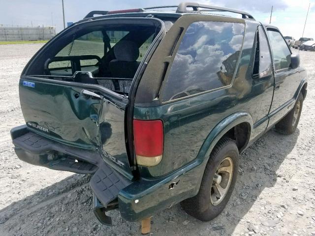 1GNCS18W22K157856 - 2002 CHEVROLET BLAZER GREEN photo 4