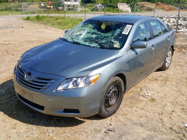 4T1BE46K49U850838 - 2009 TOYOTA CAMRY BASE GREEN photo 2