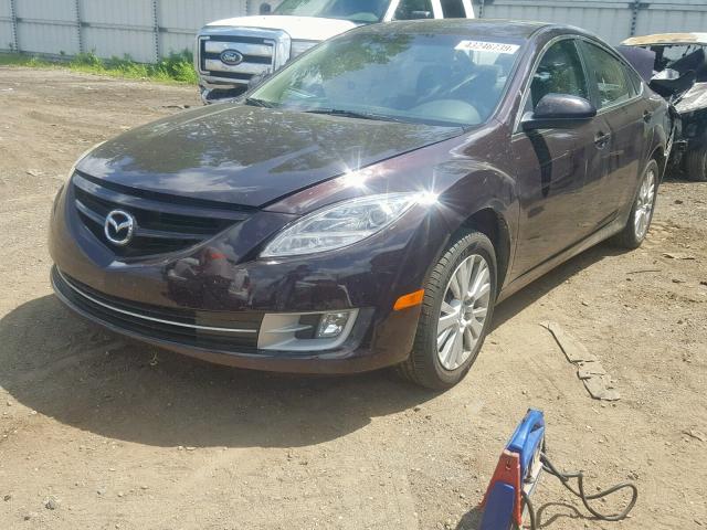 1YVHP81H795M44858 - 2009 MAZDA 6 I MAROON photo 2