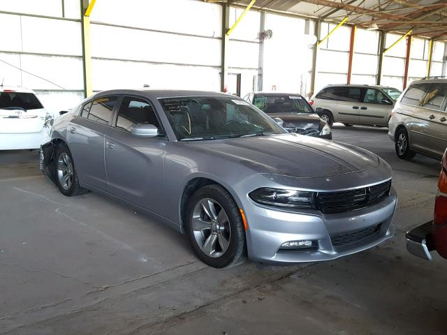 2C3CDXHG2GH323620 - 2016 DODGE CHARGER SX SILVER photo 1