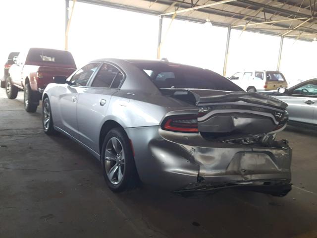 2C3CDXHG2GH323620 - 2016 DODGE CHARGER SX SILVER photo 3