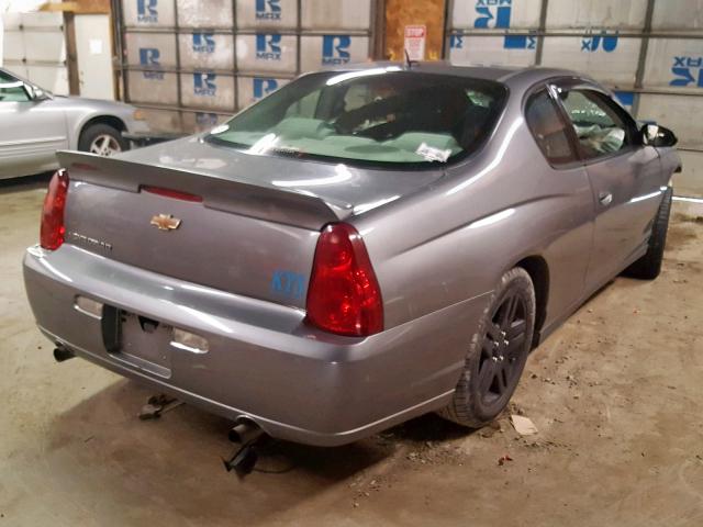 2G1WK151569167702 - 2006 CHEVROLET MONTE CARL ნაცრისფერი ფოტო 4