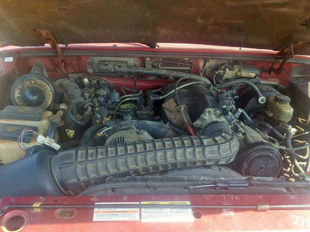 4F4CR16X2STM17075 - 1995 MAZDA B4000 CAB BURGUNDY photo 7