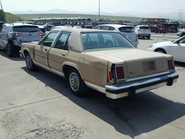 1FABP43F1FZ138314 - 1985 FORD LTD CROWN BEIGE photo 3